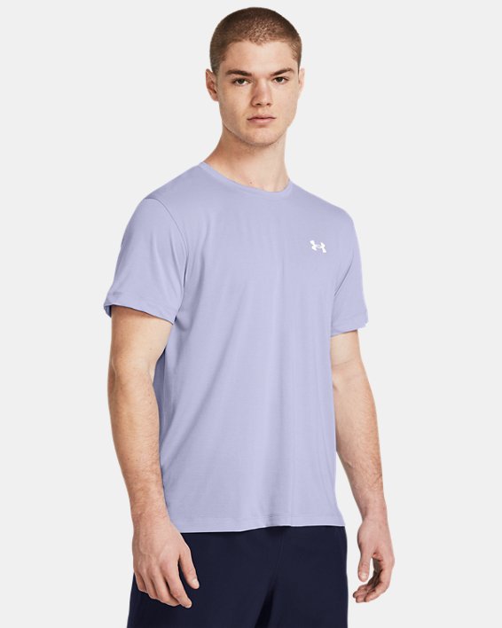 Męska koszulka z krótkimi rękawami UA Launch, Purple, pdpMainDesktop image number 0